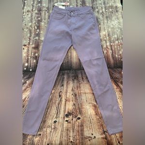 Lilac Skinny Fit High Rise Pants